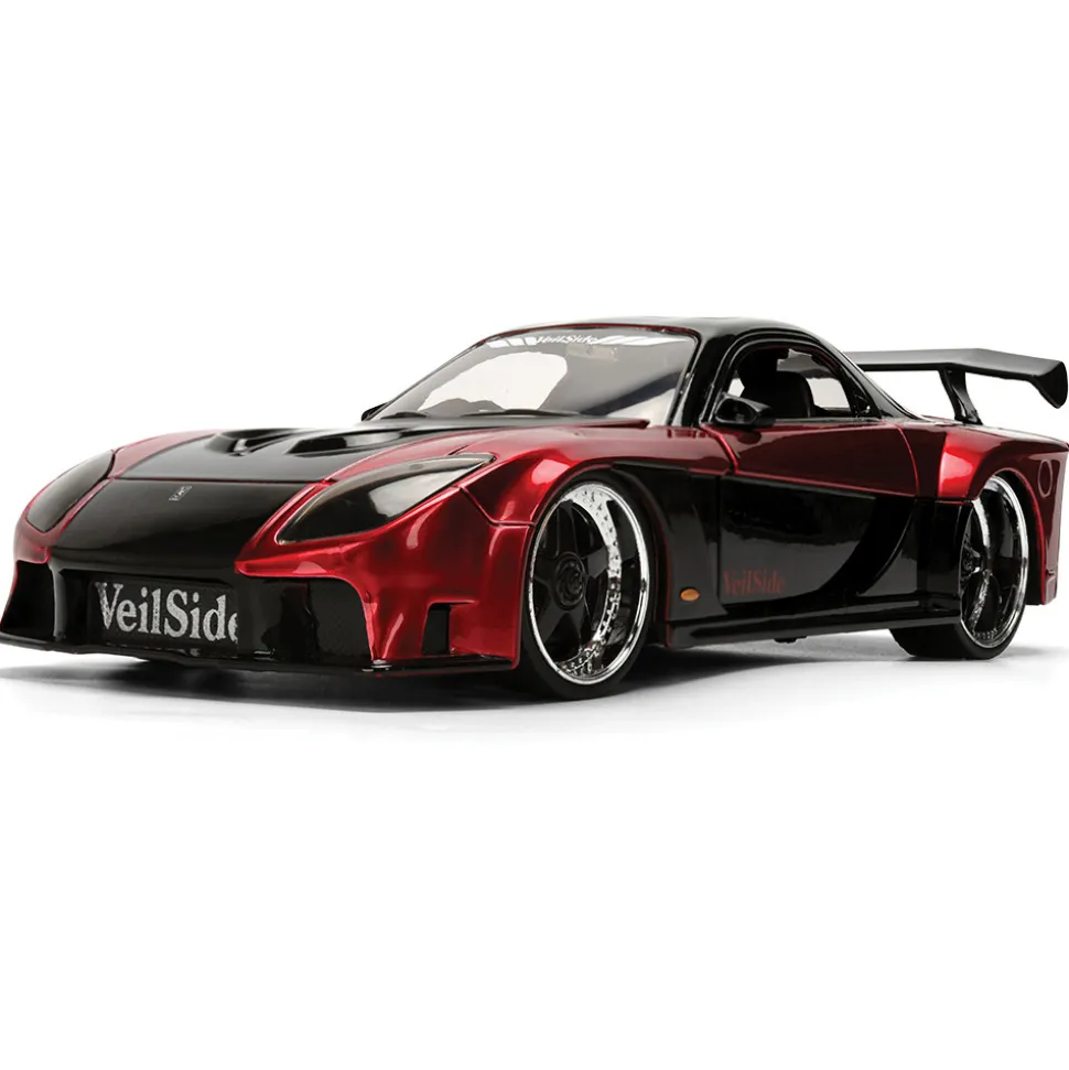1995 Mazda RX-7 Widebody - Red 1:24 Scale Diecast Model Car by Jada Toys