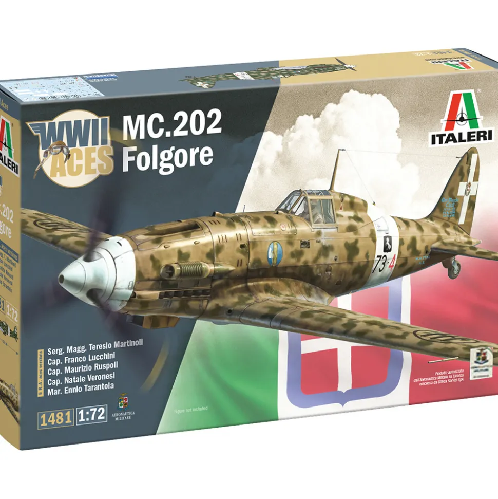 MC.202 Folgore 1/72 Kit - Ace Version 1:72 scale Plastic by Italeri