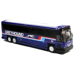 MCI D4000 Coach: Greyhound Blue 1:87 Scale Diecast Model Bus by Iconic Replicas