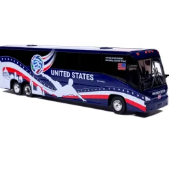 MCI J4500 Coach: World Cup USA National Team 1:87 Scale Diecast Model Bus by Iconic Replicas