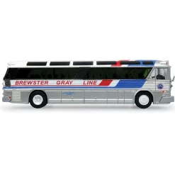 1964 MCI MC-5A Coach: Brewster Gray Line 1:87 Scale Diecast Model Bus by Iconic Replicas