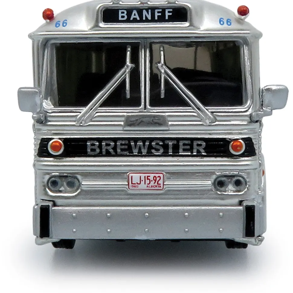 1964 MCI MC-5A Coach: Brewster Gray Line 1:87 Scale Diecast Model Bus by Iconic Replicas