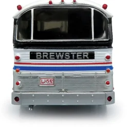 1964 MCI MC-5A Coach: Brewster Gray Line 1:87 Scale Diecast Model Bus by Iconic Replicas