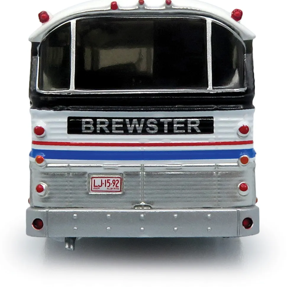 1964 MCI MC-5A Coach: Brewster Gray Line 1:87 Scale Diecast Model Bus by Iconic Replicas