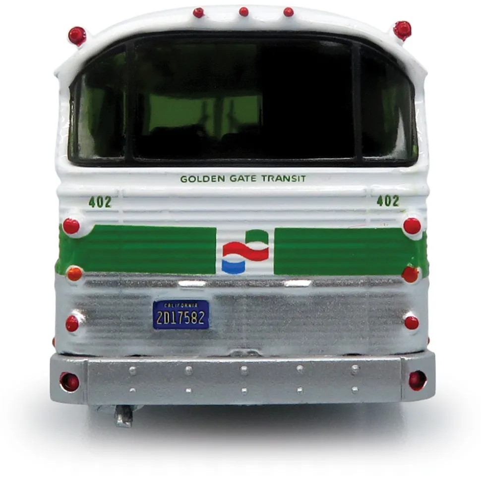 1964 MCI MC-5A Coach: Golden Gate Transit 1:87 Scale Diecast Model Bus by Iconic Replicas