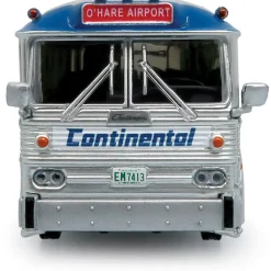 1964 MCI MC-5A Coach: O'Hare Airport Continental Transport 1:87 Scale Diecast Model Bus by Iconic Replicas