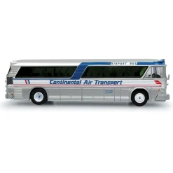 1964 MCI MC-5A Coach: O'Hare Airport Continental Transport 1:87 Scale Diecast Model Bus by Iconic Replicas