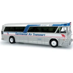 1964 MCI MC-5A Coach: O'Hare Airport Continental Transport 1:87 Scale Diecast Model Bus by Iconic Replicas