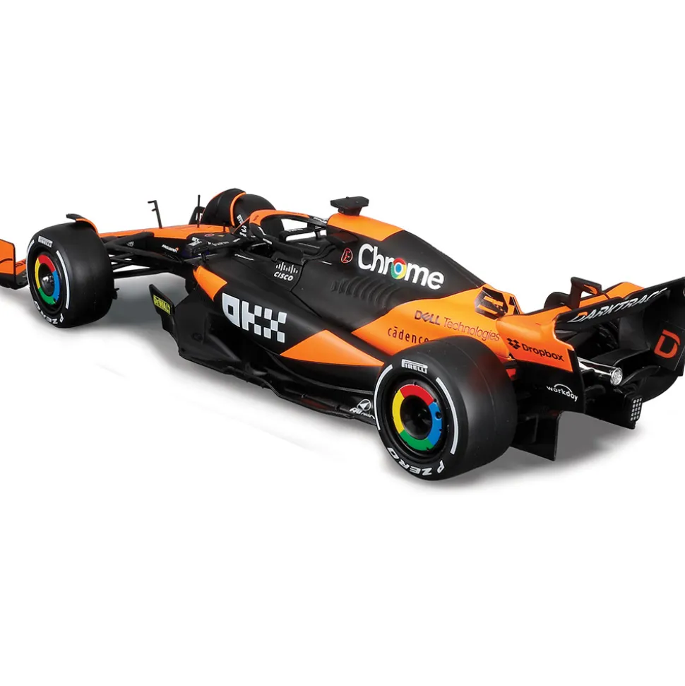 2024 McLaren F1 MCL38 w/ figure - Piastri #81 1:24 Scale Diecast Model Car by Bburago