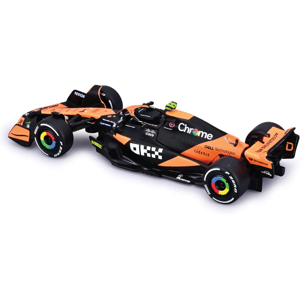 2024 McLaren F1 Semi Truck w/ MCL38 - Norris #4 1:43 Scale Diecast Model Car by Bburago