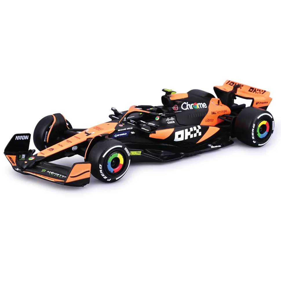 2024 McLaren F1 Semi Truck w/ MCL38 - Norris #4 1:43 Scale Diecast Model Car by Bburago