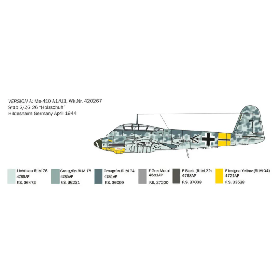 ME 410 A-1 “Hornisse” 1/72 Kit 1:72 Scale Plastic Model Kit by Italeri