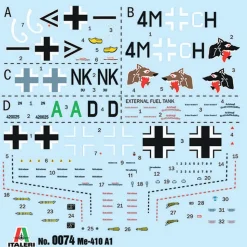 ME 410 A-1 “Hornisse” 1/72 Kit 1:72 Scale Plastic Model Kit by Italeri