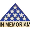 Memorial Flag Lapel Pin P13106 (C002) by Eagle Emblems