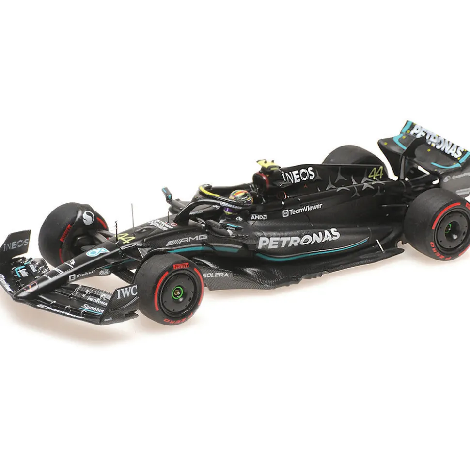 2023 Mercedes-Amg Petronas Formula One Team F1 W14 E Performance - Lewis Hamilton - 2Nd Spain Gap 1:43 Scale Cast Resin Model Car by Minichamps