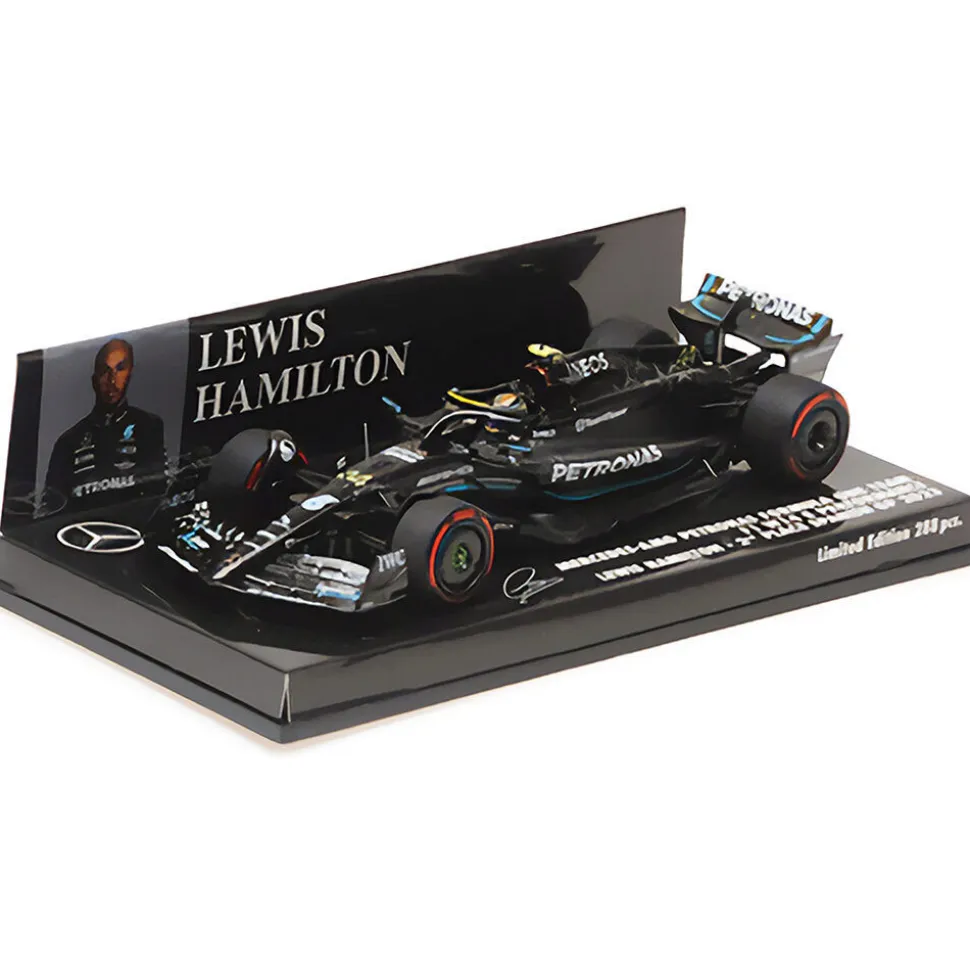 2023 Mercedes-Amg Petronas Formula One Team F1 W14 E Performance - Lewis Hamilton - 2Nd Spain Gap 1:43 Scale Cast Resin Model Car by Minichamps