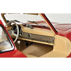 1955 Mercedes Benz 300SL Gullwing Coupe - Red 1:8 Scale Diecast Model Car by IXO Models