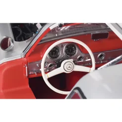 1955 Mercedes Benz 300SL Gullwing Coupe - Silver 1:8 Scale Diecast Model Car by IXO Models