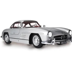 1955 Mercedes Benz 300SL Gullwing Coupe - Silver 1:8 Scale Diecast Model Car by IXO Models
