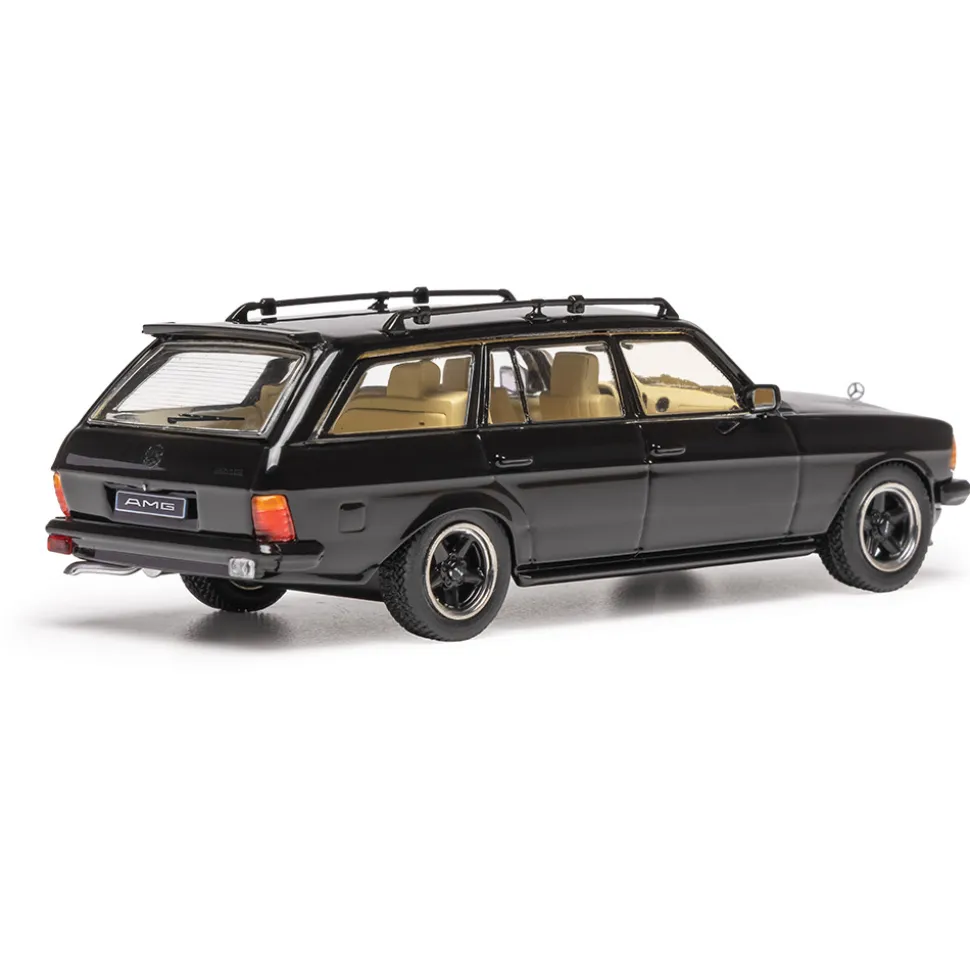 1979 Mercedes-Benz 500 TE V8 AMG S123 - Black 1:43 Scale Diecast Model Car by IXO Models
