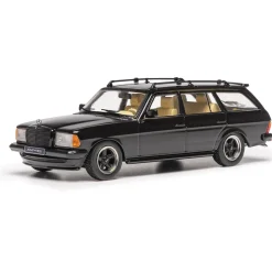 1979 Mercedes-Benz 500 TE V8 AMG S123 - Black 1:43 Scale Diecast Model Car by IXO Models