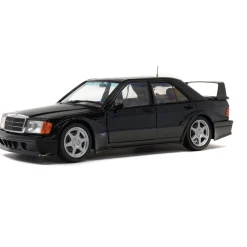 1990 Mercedes-Benz 190 (W201) Evo II - Black 1:18 Scale Diecast Model Car by Solido