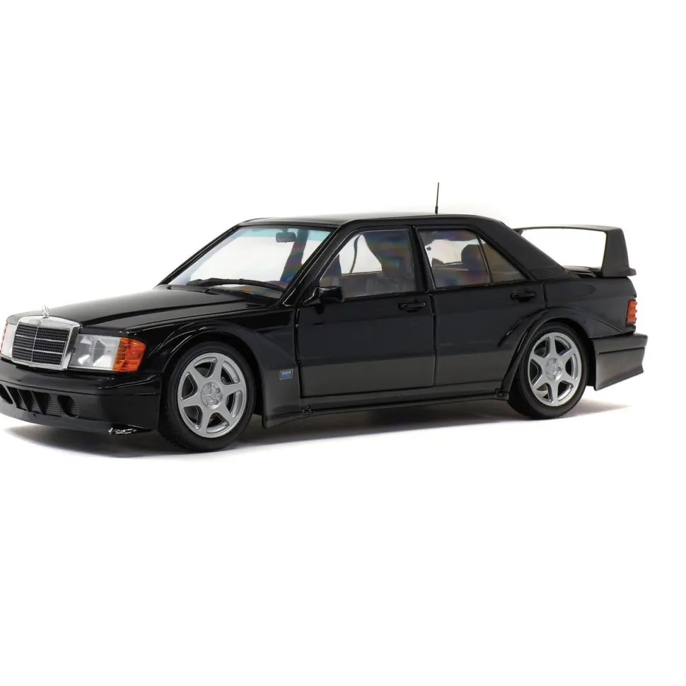 1990 Mercedes-Benz 190 (W201) Evo II - Black 1:18 Scale Diecast Model Car by Solido