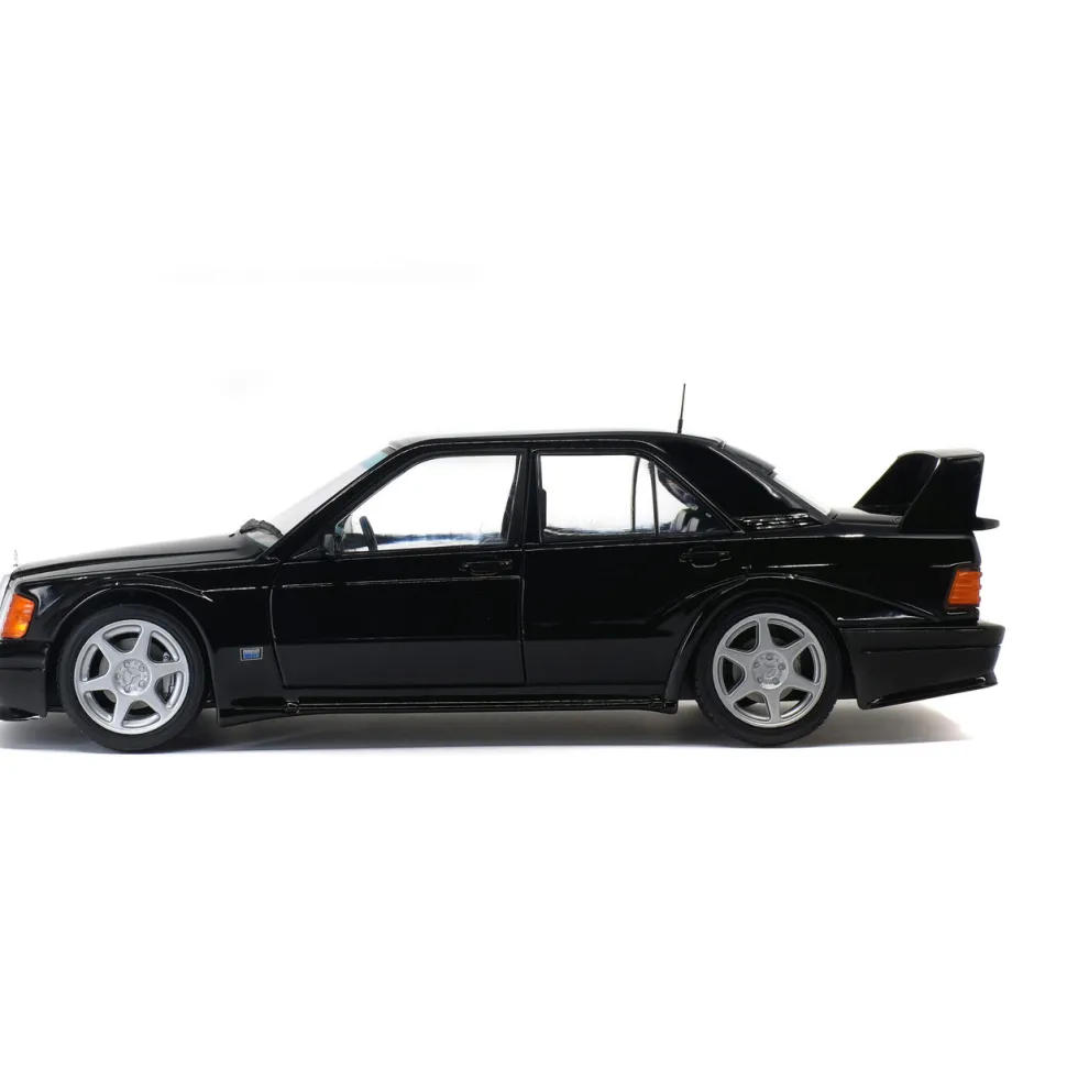 1990 Mercedes-Benz 190 (W201) Evo II - Black 1:18 Scale Diecast Model Car by Solido