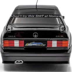 1990 Mercedes-Benz 190 (W201) Evo II Solido Works - Black 1:18 Scale Diecast Model Car by Solido
