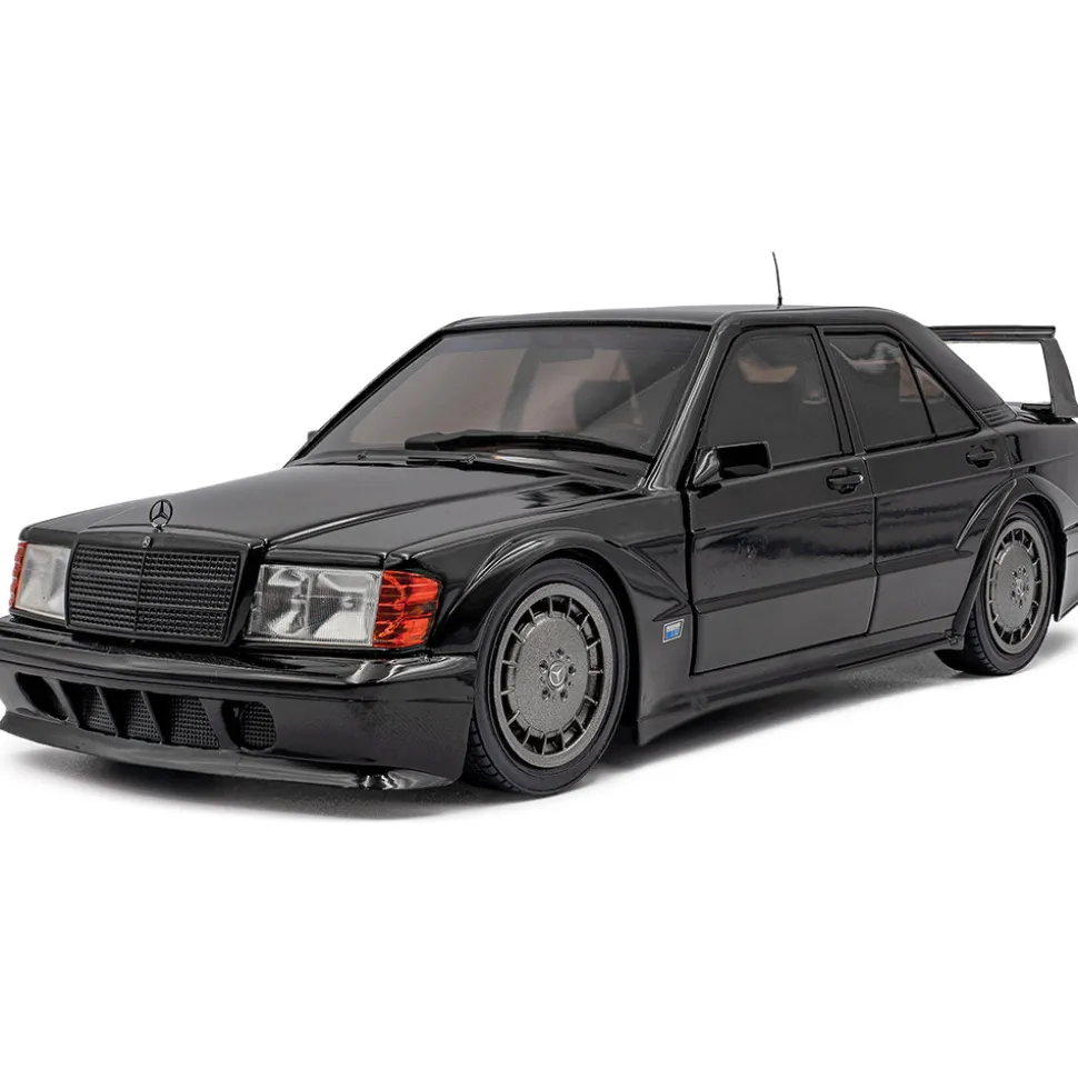 1990 Mercedes-Benz 190 (W201) Evo II Solido Works - Black 1:18 Scale Diecast Model Car by Solido