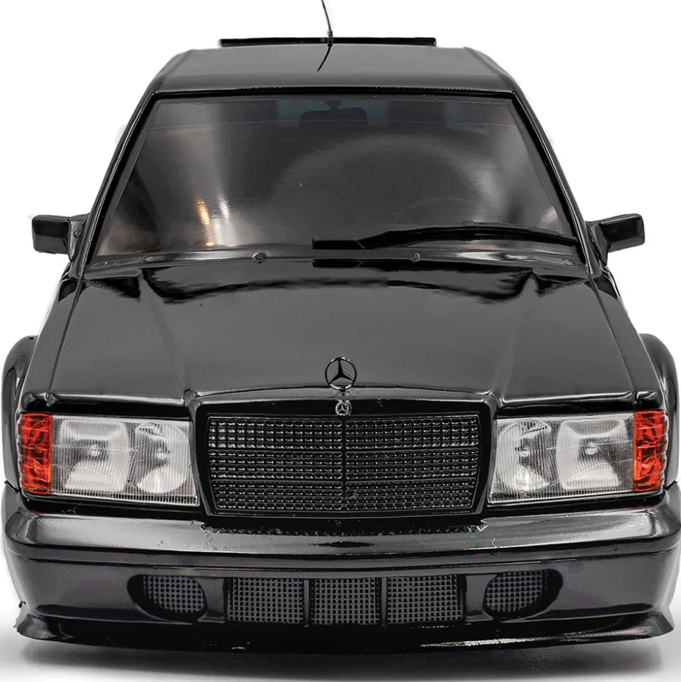 1990 Mercedes-Benz 190 (W201) Evo II Solido Works - Black 1:18 Scale Diecast Model Car by Solido