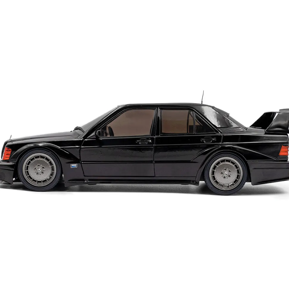 1990 Mercedes-Benz 190 (W201) Evo II Solido Works - Black 1:18 Scale Diecast Model Car by Solido