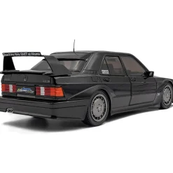 1990 Mercedes-Benz 190 (W201) Evo II Solido Works - Black 1:18 Scale Diecast Model Car by Solido
