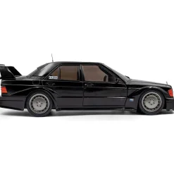 1990 Mercedes-Benz 190 (W201) Evo II Solido Works - Black 1:18 Scale Diecast Model Car by Solido