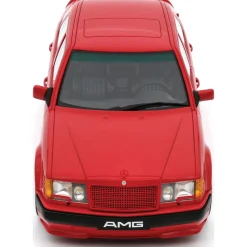 1987 Mercedes 300E AMG 6.0 - Red 1:18 Scale Cast Resin Model Car by Ottomobile