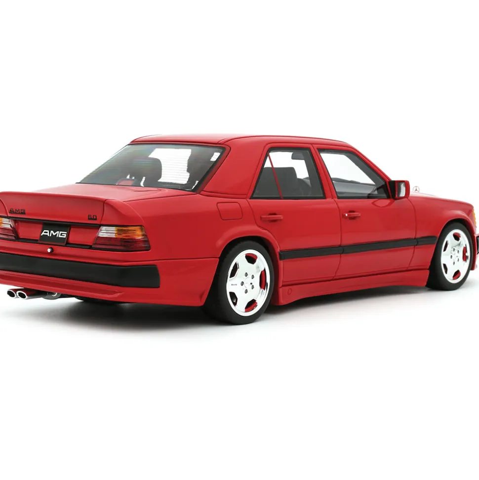1987 Mercedes 300E AMG 6.0 - Red 1:18 Scale Cast Resin Model Car by Ottomobile
