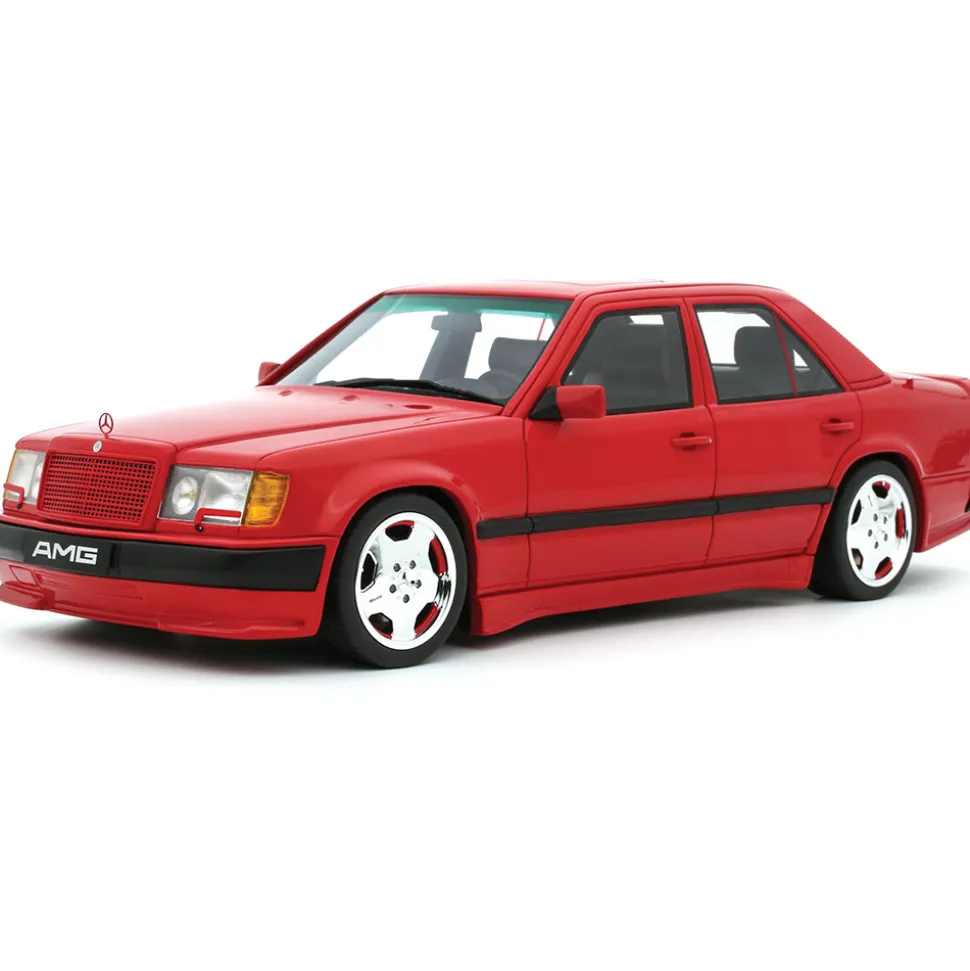 1987 Mercedes 300E AMG 6.0 - Red 1:18 Scale Cast Resin Model Car by Ottomobile