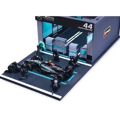 2024 Mercedes F1 W15 Pit Pass - Hamilton #44 1:43 Scale Diecast Model Car by Bburago