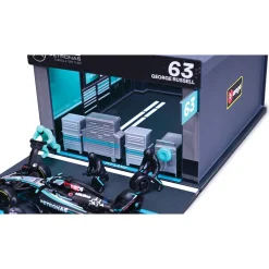 2024 Mercedes F1 W15 Pit Pass - Russell #63 1:43 Scale Diecast Model Car by Bburago