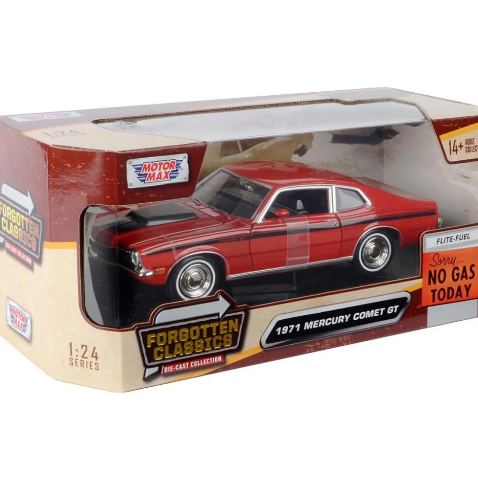 1971 Mercury Comet GT - Red 1:24 Scale Diecast Model Car by Motormax