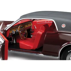 1968 Mercury Cougar XR7G - Black Cherry 1:18 Scale Diecast Model Car by Sunstar
