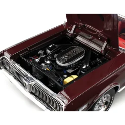 1968 Mercury Cougar XR7G - Black Cherry 1:18 Scale Diecast Model Car by Sunstar