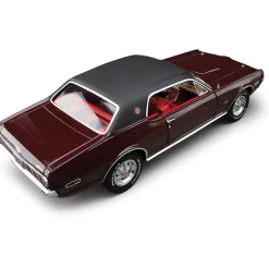 1968 Mercury Cougar XR7G - Black Cherry 1:18 Scale Diecast Model Car by Sunstar