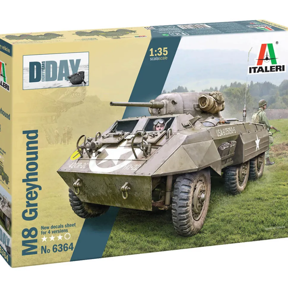 M8 Greyhound 1/35 Kit 1:35 Scale Plastic Model Kit by Italeri