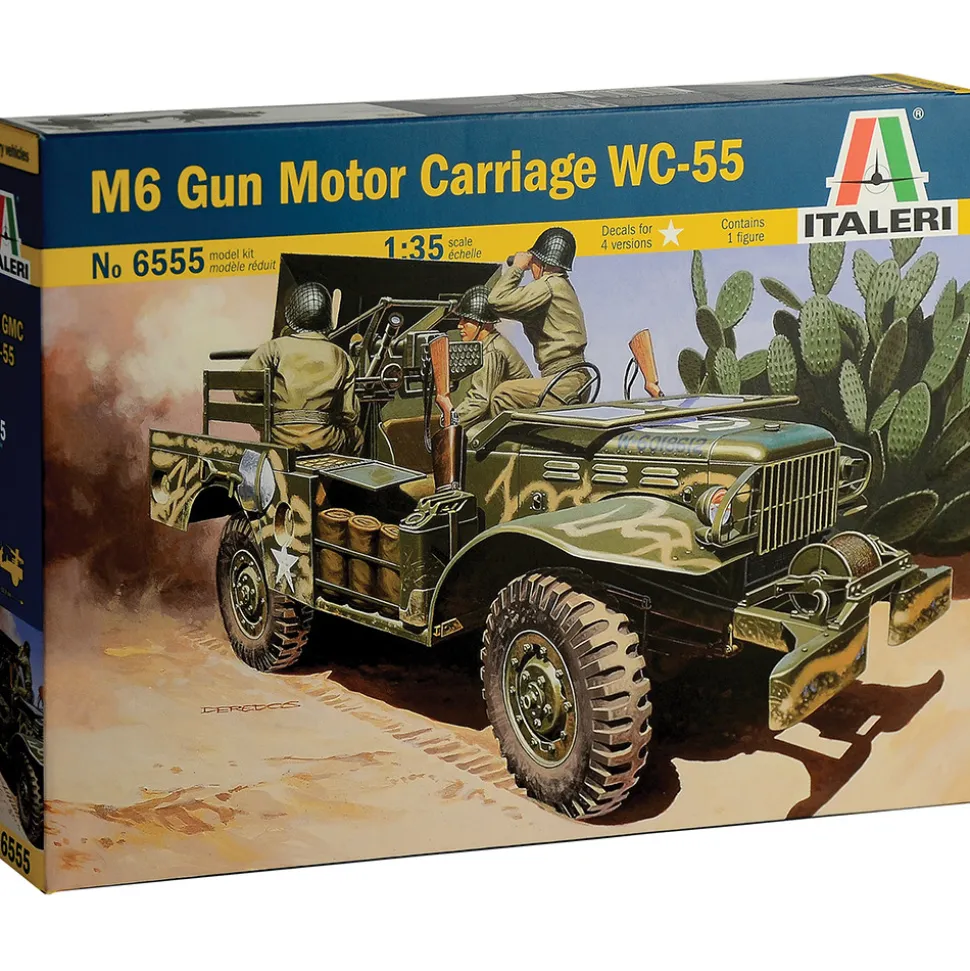 M6 Gun Motor Carriage WC-55 1/35 Kit Italeri (6555) 1:35 scale Plastic by Italeri
