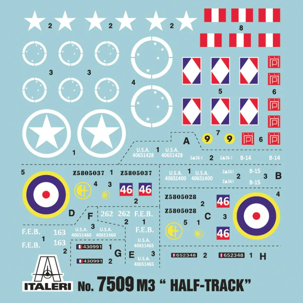 M3 Half Track 1/72 Kit 1:72 Scale Plastic by Italeri