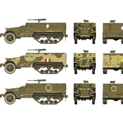 M3 Half Track 1/72 Kit 1:72 Scale Plastic by Italeri