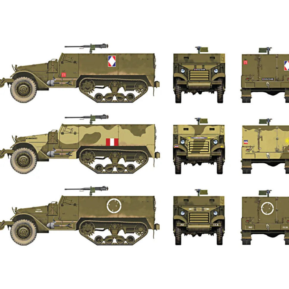 M3 Half Track 1/72 Kit 1:72 Scale Plastic by Italeri