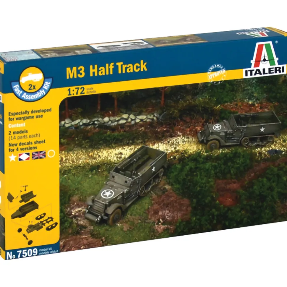 M3 Half Track 1/72 Kit 1:72 Scale Plastic by Italeri