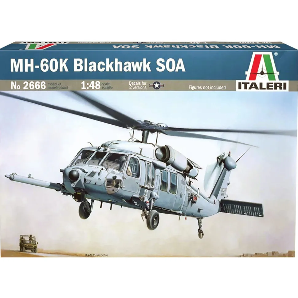MH-60K Blackhawk SOA 1/48 Kit 1:48 Scale Plastic Model Kit by Italeri